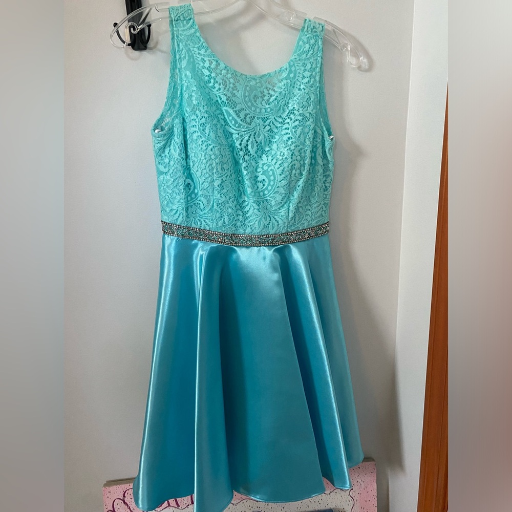 Blue Short Formal/Semi-Formal Dress